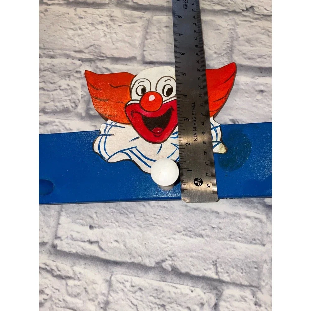 Bozo The Clown Wall Hook Rack in Blue and Red - Home Wall Decor